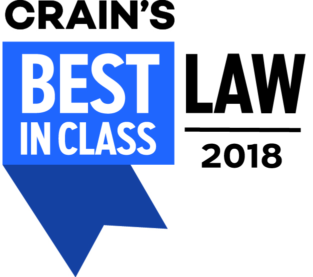 Crain's Best In Law: Law Firm of the Year Crain's Best In Law: Law Firm of the Year