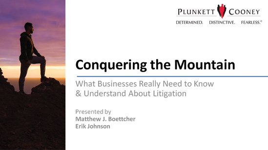 Business Litigation Webinar Recording Business Litigation Webinar Recording