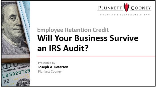 ERC IRS Audit Employee Retention Credit Webinar