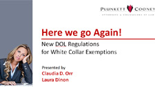Here We Go Again DOL Update Webinar Here We Go Again DOL Update Webinar