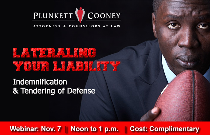 Indemnification and tendering of Defense webinar