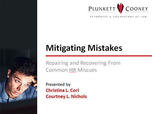 Mitigating HR Mistakes Free Labor & Employment Law Webinar Recording