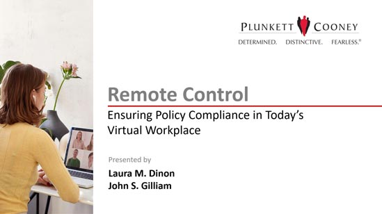 Woman sitting at desk on Zoom call